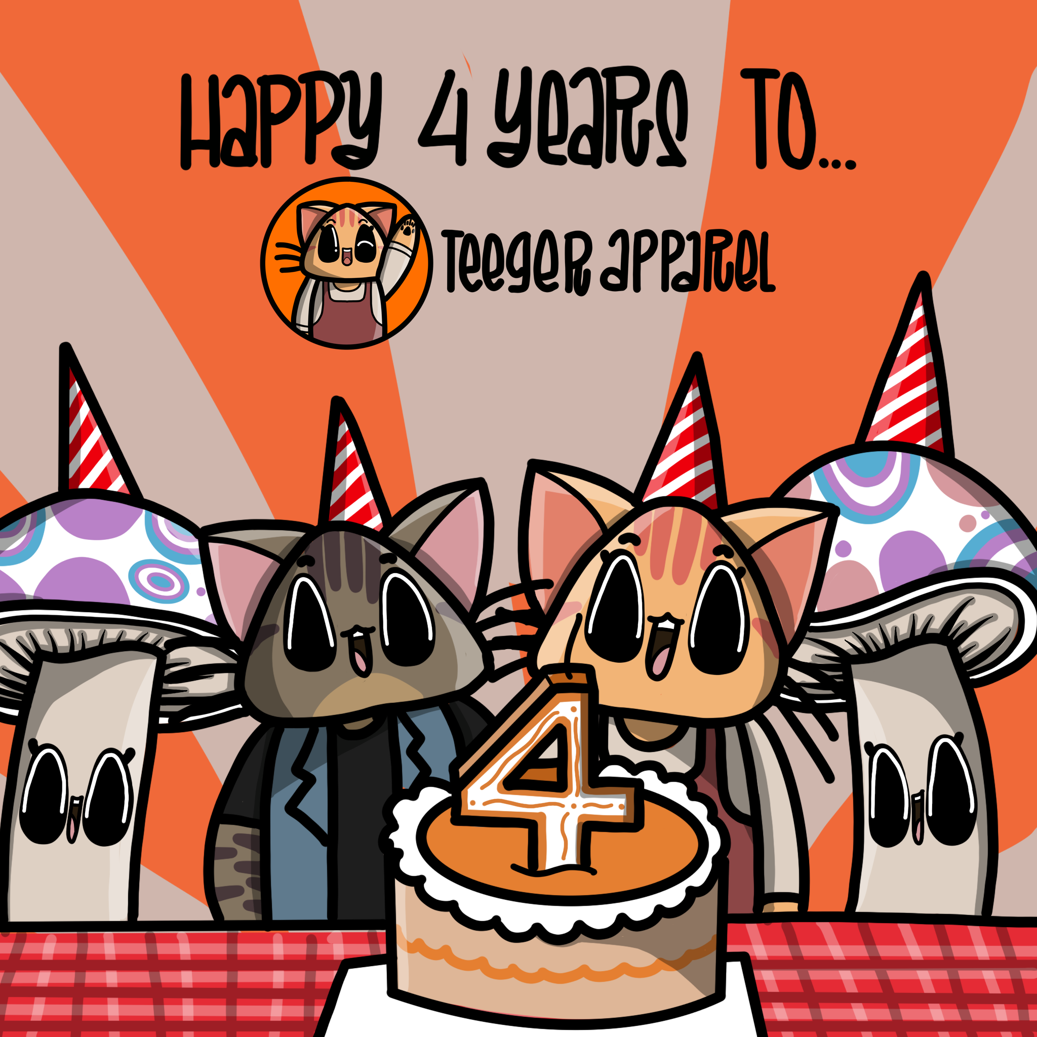 Happy 4 years to Teeger Apparel