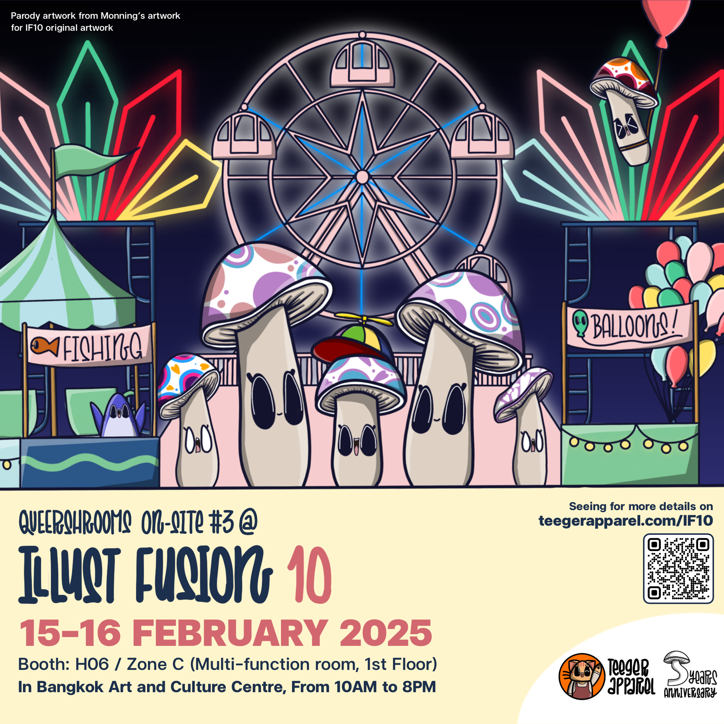 Queershrooms On-site #3 at Illust Fusion 10